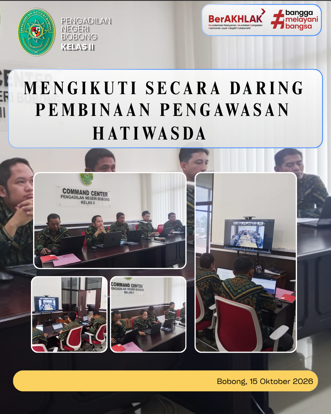 PEMBINAAN DAN PENGAWASAN HATIWASDA SECARA DARING